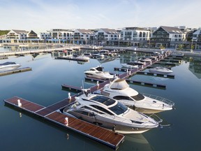 Amenities at Friday Harbour include an 18-hole championship golf course, a 1,000-slip boat marina and seven kilometres of walking paths. SUPPLIED