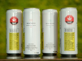 Canopy Growth in Smiths Falls, Ont., unveils a line of cannabis-infused drinks in this Oct. 29, 2019 file photo.