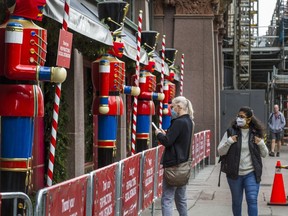 Christmas decorations were unveiled last week at the Hudson's Bay store at Queen and Yonge Sts.