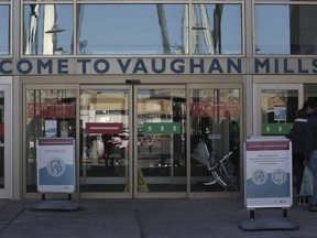 Vaughan Mills mall was among businesses charged with violating  COVID restrictions  over the weekend.