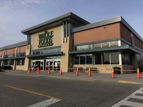 A Whole Foods location at 155 Square One Drive in Mississauga on Friday, Nov. 6, 2020.