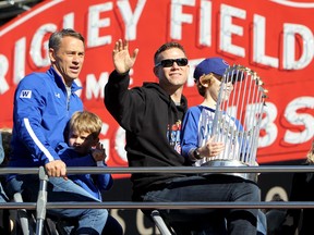Theo Epstein won a championship with the Red Sox and Cubs. Epstein stepped down from his role with the Cubs yesterday.