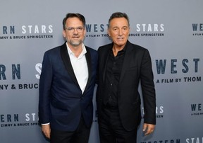 Thom Zimny and Bruce Springsteen attend the New York special screening of “Western Stars” at Metrograph on Oct. 16, 2019.