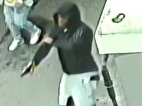One of four suspects sought in a shooting investigation from Dufferin and Finch on Sept. 26, 2020.
