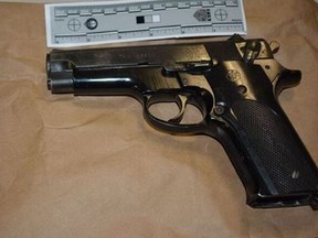 Toronto Police seized this loaded handgun following a traffic stop.