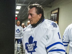 Mark Laforest takes to the ice for an exhibition gamed against the Canadian Armed Forces at the Air Canada Centre in 2015.