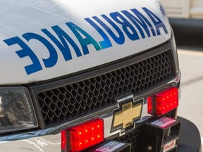 A Toronto ambulance is seen in Toronto, July 11, 2019.