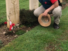 Rocco Rossi visited the grave of Pte. Victor Innanen in the Commonwealth War Cemetery in Cassino, Italy in November 2018. The farm boy from Minto Township in Ontario lied about his age to enlist in the military and joined the elite joint Canadian-American commando unit better known as The Devil's Brigade. He was just 17 when he was killed in December 1943.