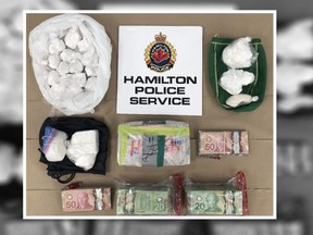 Cash and drugs siezed by Hamilton Police