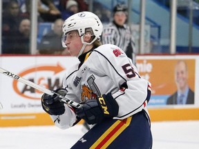 Brandt Clarke of the Barrie Colts has been working out with NHLers at a suburban Ottawa rink during the COVID-19 shutdown.