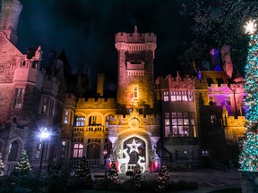 Casa Loma's Holiday Light Tour is designed as a self-guided walk and is expected to be open from December 22 through January 31. SUPPLIED