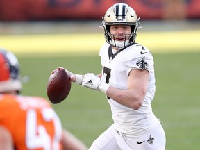 Quarterback Taysom Hill is 2-0 as a starter for the Saints, although he has thrown no touchdowns. The Saints are three-point favourites to beat the Falcons on Sunday.