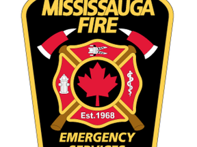 Mississauga Fire and Emergency Services logo.