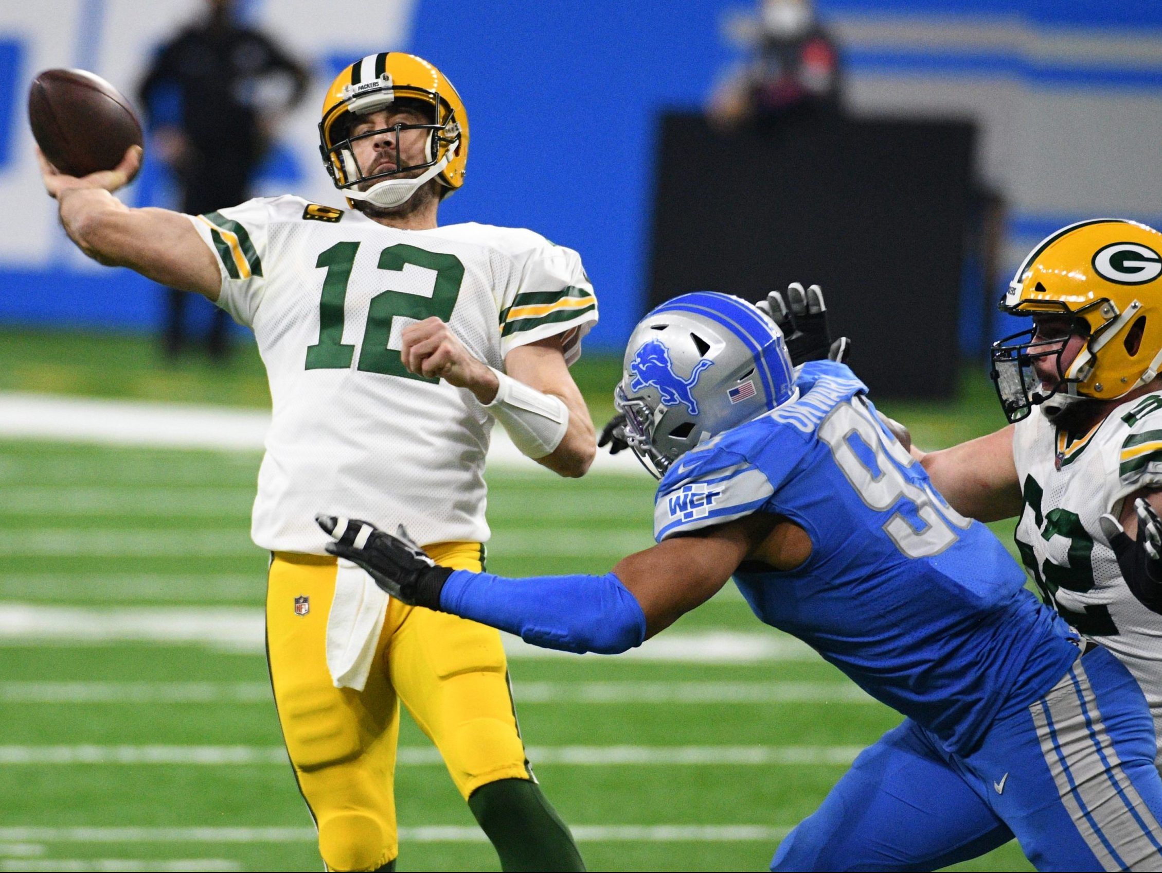 Packers QB Aaron Rodgers (ribs) says he plans to play Sunday at