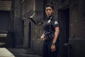 Angela Bassett as LAPD patrol sergeant Athena Grant in 9-1-1.