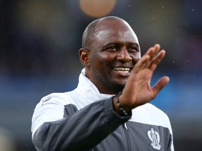 Patrick Vieira the manager of Nice looks on during a pre-season friendly match between Burnley and Nice at Turf Moor on July 30, 2019 in Burnley, England.