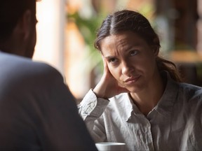 A woman finds conversations with her boyfriend make her question his orientation.