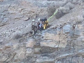 Salt Lake City Fire Department rescued a hiker who had fallen more than 100 feet.