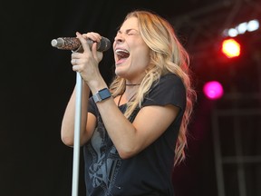 American country artist LeAnn Rimes sings at the 20th annual Bud Country Fever country music festival on Friday June 26, 2015 at Evergreen Park in Grande Prairie, Alta.
