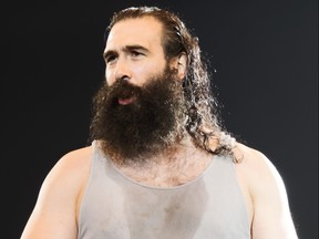 Professional wrestler Jonathan Huber, who wrestled under the names Luke Harper in WWE and Brodie Lee in AEW, is pictured in a photo taken in April 2015