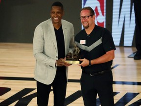 Nick Nurse has won another award, to go with the NBA coach of the year award he was given here.