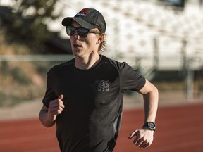 Ben Preisner, seen here training earlier this year, beat the Olympic standard in his first ever marathon on Sunday. The 24-year-old from Milton, Ont. ran a blistering 2:10.17 on Sunday in Chandler, Ariz., dipping well under the Olympic standard of 2:11.30.