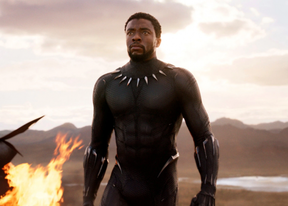 Chadwick Boseman in Marvel's Black Panther.