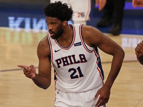 Philadelphia 76ers centre Joel Embiid.