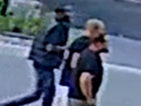 An image released of three suspects in the Aug. 31, 2020 shooting at a Brampton cemetery in the Chinguacousy Rd. and Bovaird Dr. area.