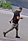 An image released of a suspect in the Aug. 31, 2020 shooting at a Brampton cemetery in the Chinguacousy Rd. and Bovaird Dr. area.