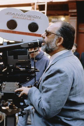 Francis Ford Coppola at work on the set of The Godfather Part III.