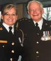 Kathy McCormack with her late father, Bill McCormack Sr., in 2010.