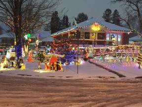 Christmas lights and decorations at the Scarborough home of Gerry and Bonnie Doucette, aka The Griswolds of Garthwood.