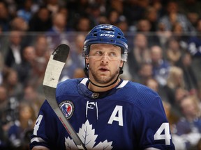 When and if the puck drops again, it will be defenceman Morgan Rielly’s eighth season, all with the Maple Leafs.