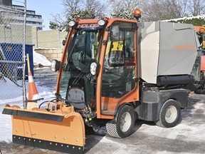 New narrow snow plows the city is testing in a pilot project.