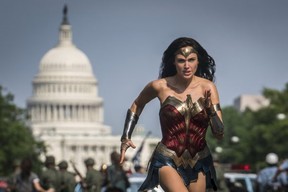 Gal Gadot in a scene from Wonder Woman 1984.