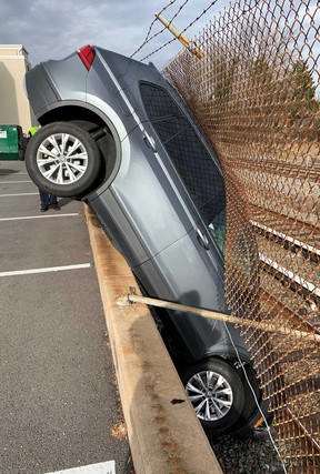 Rockville City Police Department shared this image of a driver’s parking fail.