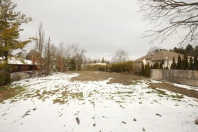 The lavish house at 50 Old Colony Rd. where Barry and Honey Sherman once lived was levelled and is now awaiting a new property owner to build a home. The vacant lot is seen here on Thursday, Dec. 3, 2020.
