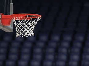 A basketball net.