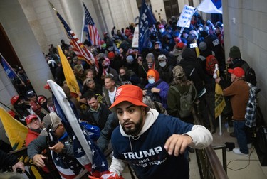 A pro-Trump mob breaks into the U.S. Capitol on January 06, 2021 in Washington, DC. 
(Photo by Win McNamee/Getty Images)