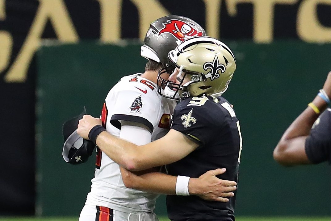 Brees and Brady joke about being the oldest QBs ahead of Sunday's playoff  game