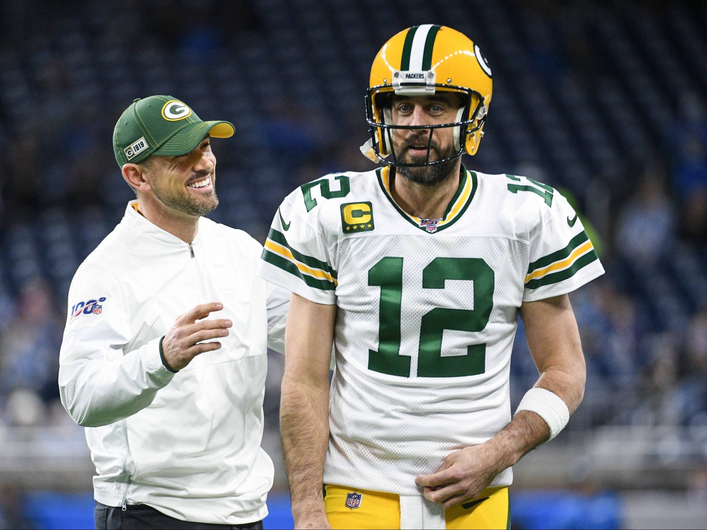 Matt LaFleur getting along just fine with 'lights out' Aaron Rodgers in  Year 2