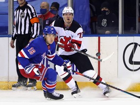 New York Rangers' Ryan Strome has been off to a surprisingly slow start this season, as has the entire four-man centre corps for the Blueshirts.
