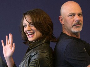 In this file photo taken on September 7, 2002 Asia Argento poses with director Rob Cohen during the 28th American Film Festival of Deauville before the screening of Cohen's film "XXX".