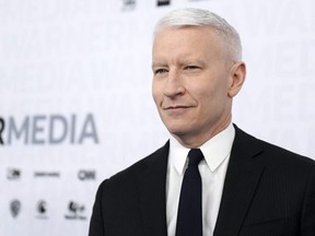 CNN anchor Anderson Cooper  attends the WarnerMedia Upfront 2019 arrivals on the red carpet at Madison Square Garden in New York City, May 15, 2019.