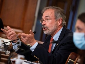 Representative Andy Harris (R-MD) speaks at a hearing on COVID-19 response held by the House subcommittee on Labor, Health and Human Services, Education, and Related Agencies, on Capitol Hill in Washington, D.C., June 4, 2020.