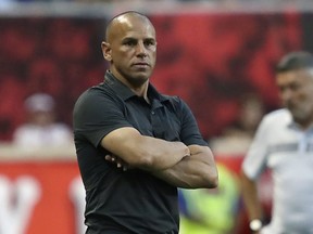 New TFC head coach Chris Armas is pictured while with the New York Red Bulls on July 14, 2019, in Harrison, N.J.