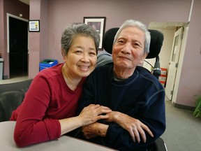 Thanh Kim Ha with his wife Tu Lien Ly.