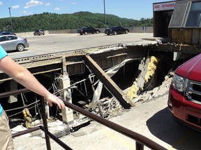 The Algo Centre Mall collapse in Elliot Lake, June 23, 2012.