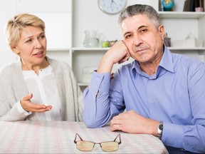 A father-daughter dispute leaves a spouse unsure of what to do.